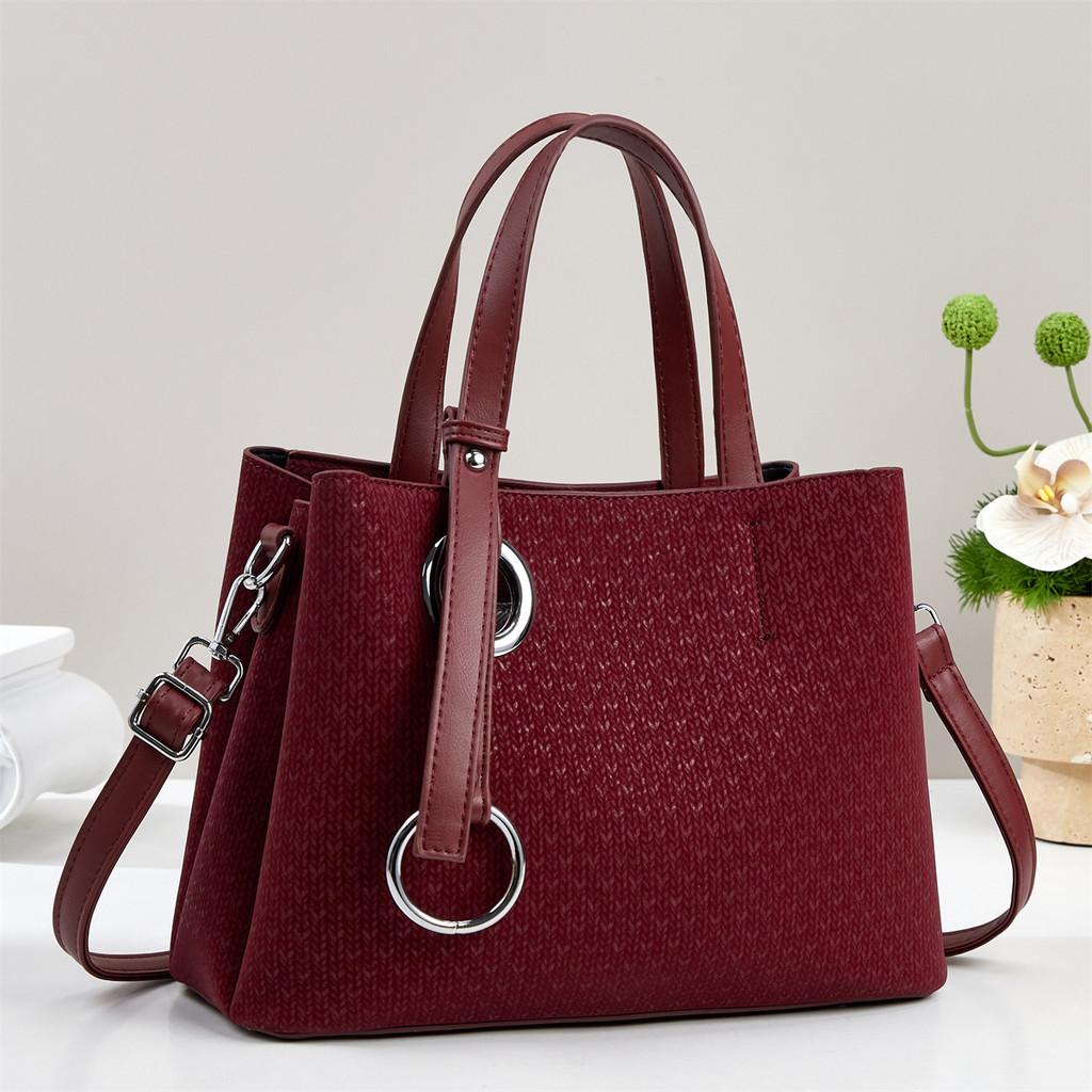 Trendy Oversized Bag With Belt Decor In Pu Leather For Casual Office Use