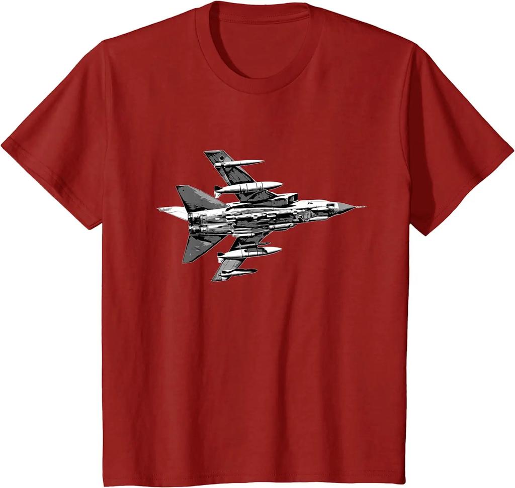 Tornado Jet Fighter Aircraft Airplane Plane Aeroplane RAF TShirt Short Sleeve Casual Cotton ONeck Summer Men T Shirts
