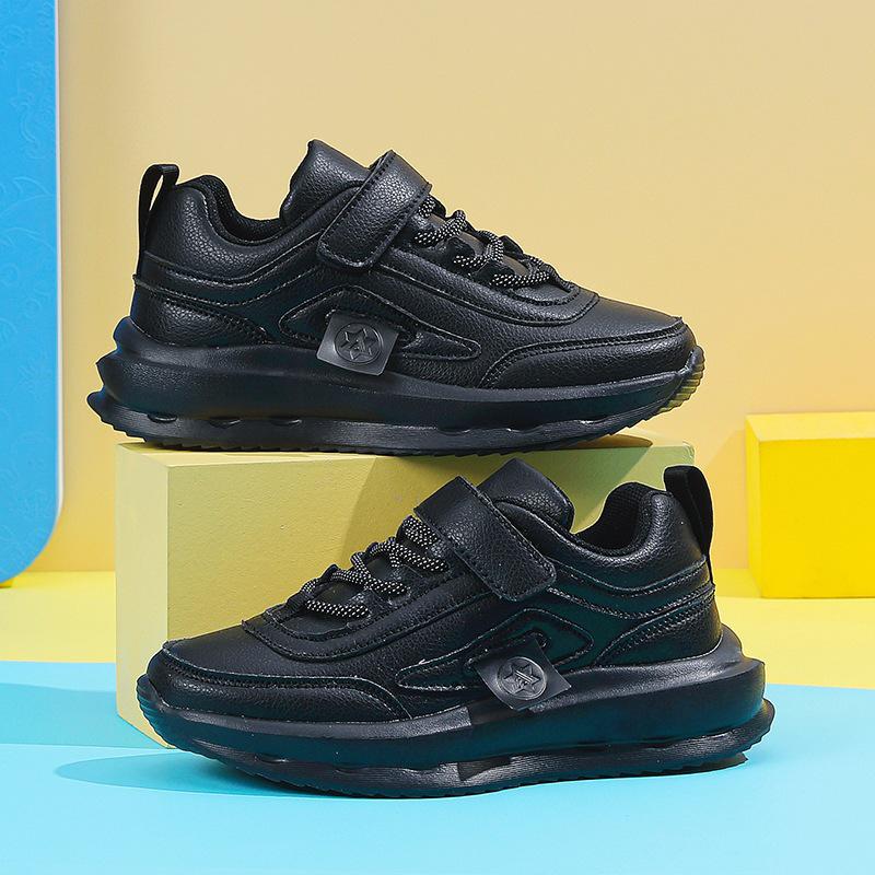 2025 Kinder Weiße Sportschuhe - Ganzjahres Leder Sneaker für Grundschüler