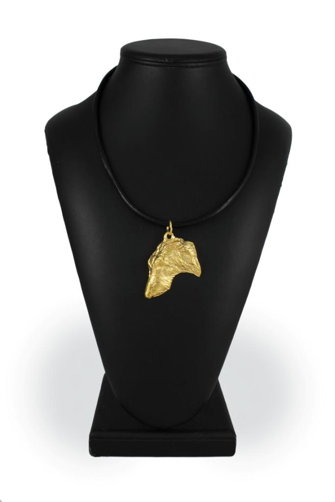 Deerhound, Scottish Deerhound - Necklace with a Dog In a Gift Box, Gold-plated Pendant for a Dog Lover, Striking Jewelry by Art-Dog