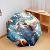 1 PC Automatic Folding Umbrella - Kitten Clownfish Pattern, Portable & Foldable Design with 8 Ribs, Christmas Birthday Gifts