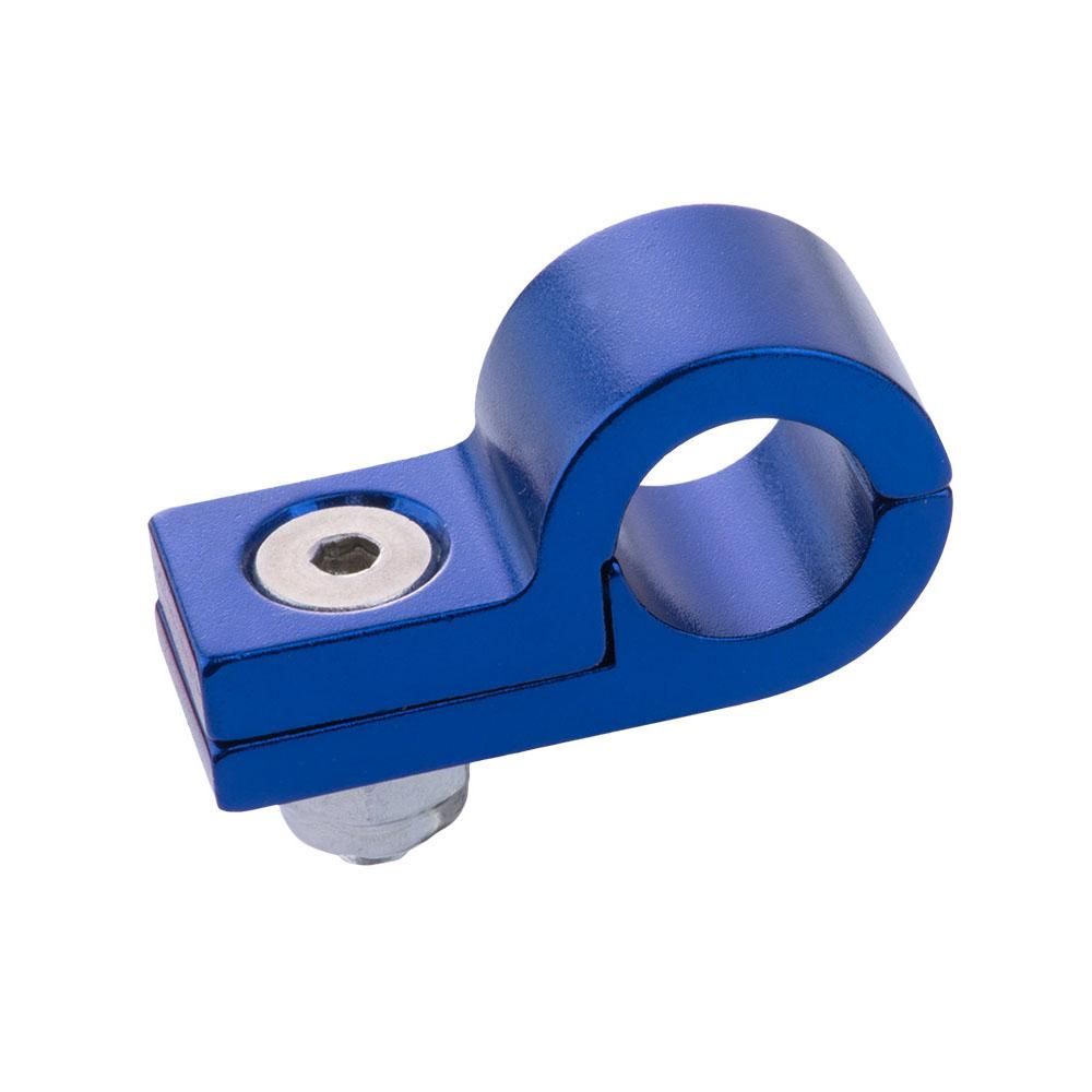 

2pcs/pack Billet Aluminum Line P Clamps Clips To Suit: I.D. 7.9MM 5/16 Tubing Line Autoparts Blue/Red/Black/Silver/Purple D8 Blue 7.9mm