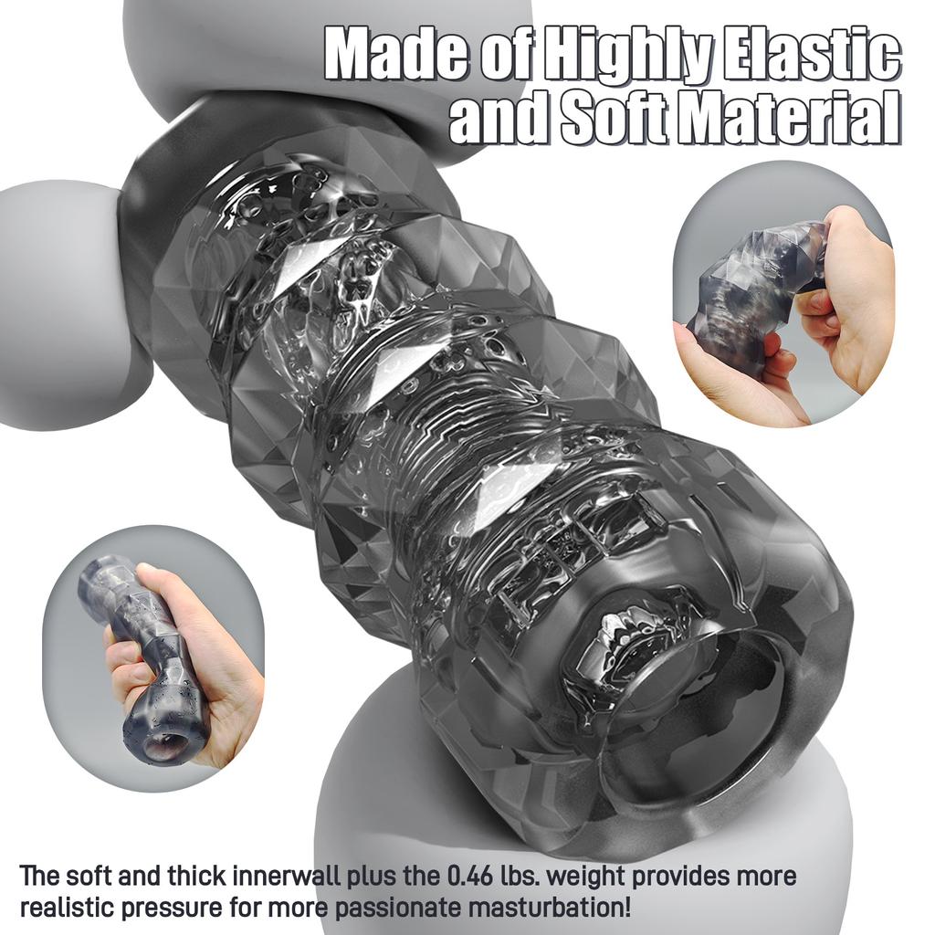 Male Masturbator Pocket Pussy Realistic Male Sex Toys 3D Faux Pocket Masturbator Soft and Reusable Stretchy Pocket Pussy