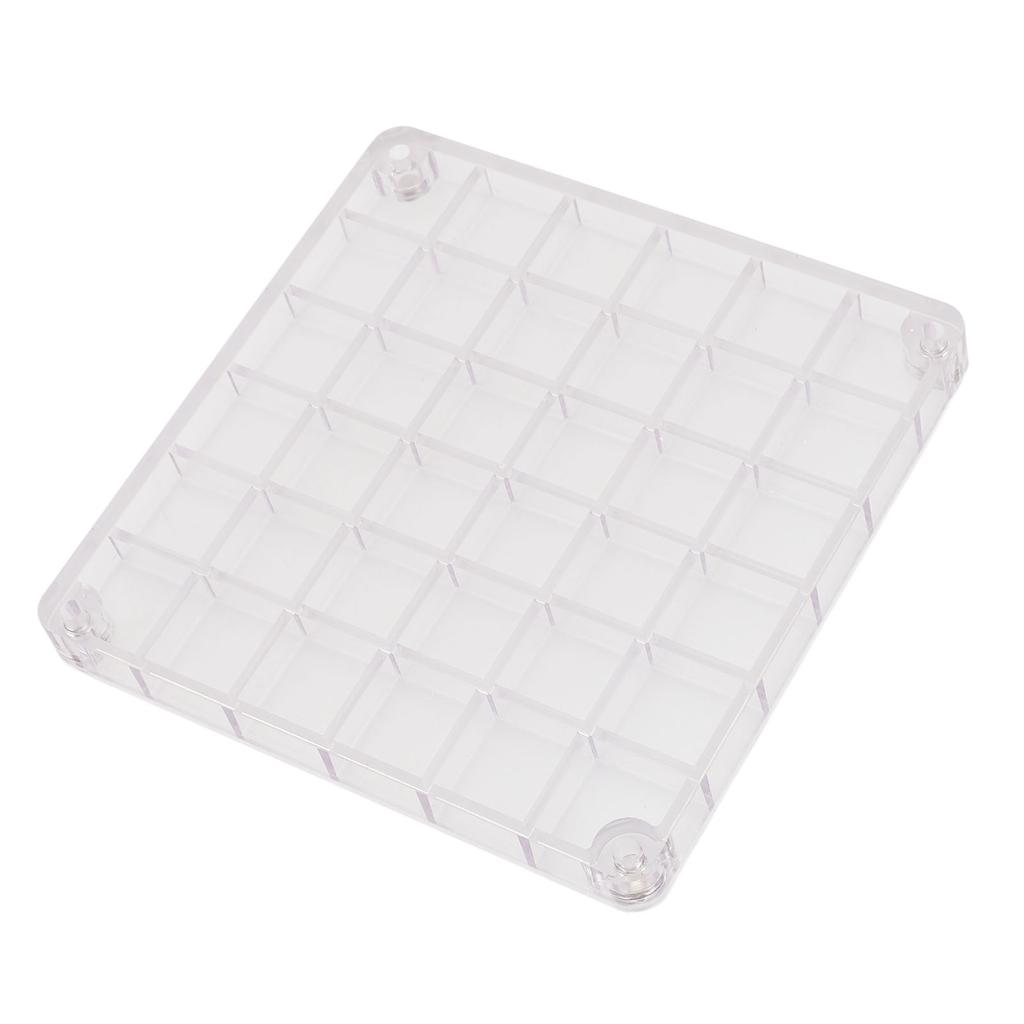 Acrylic Magnetic Seashell Display Box Clear 36 Grids Decorative Storage Case Organizer Container