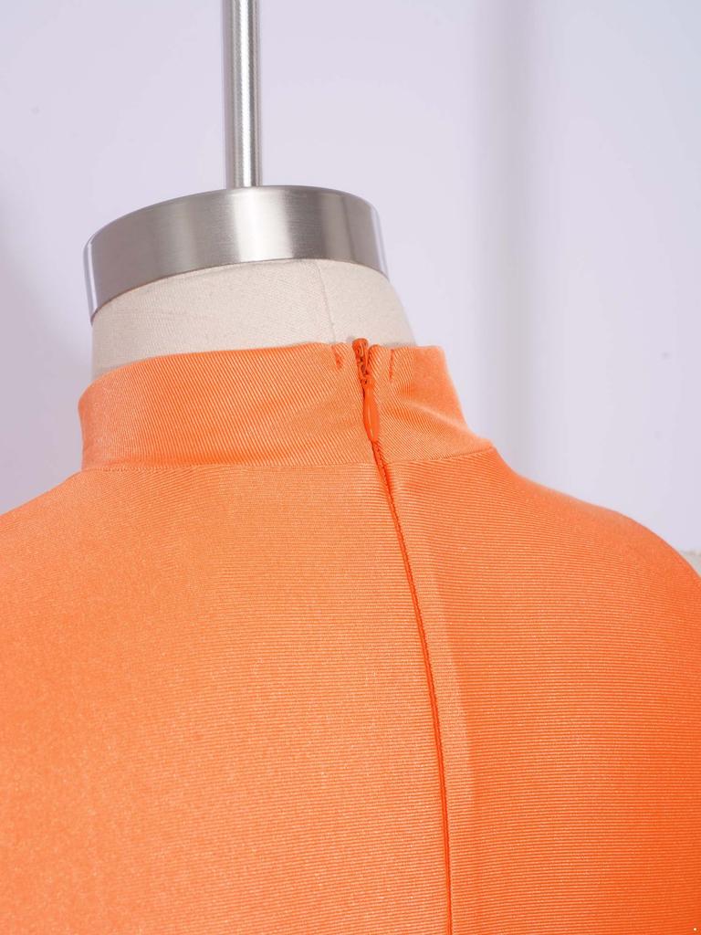 Set de pantaloni cu franjuri pe straturi pentru fete Talie elastică Crop top cu strasuri strălucitoare Ținută Latină