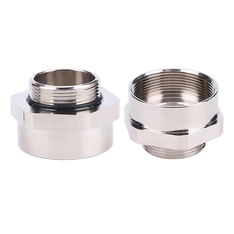 American Standard Expanded Diameter Power Cord Connector: Metal Hexagonal Male and Female Dual Head