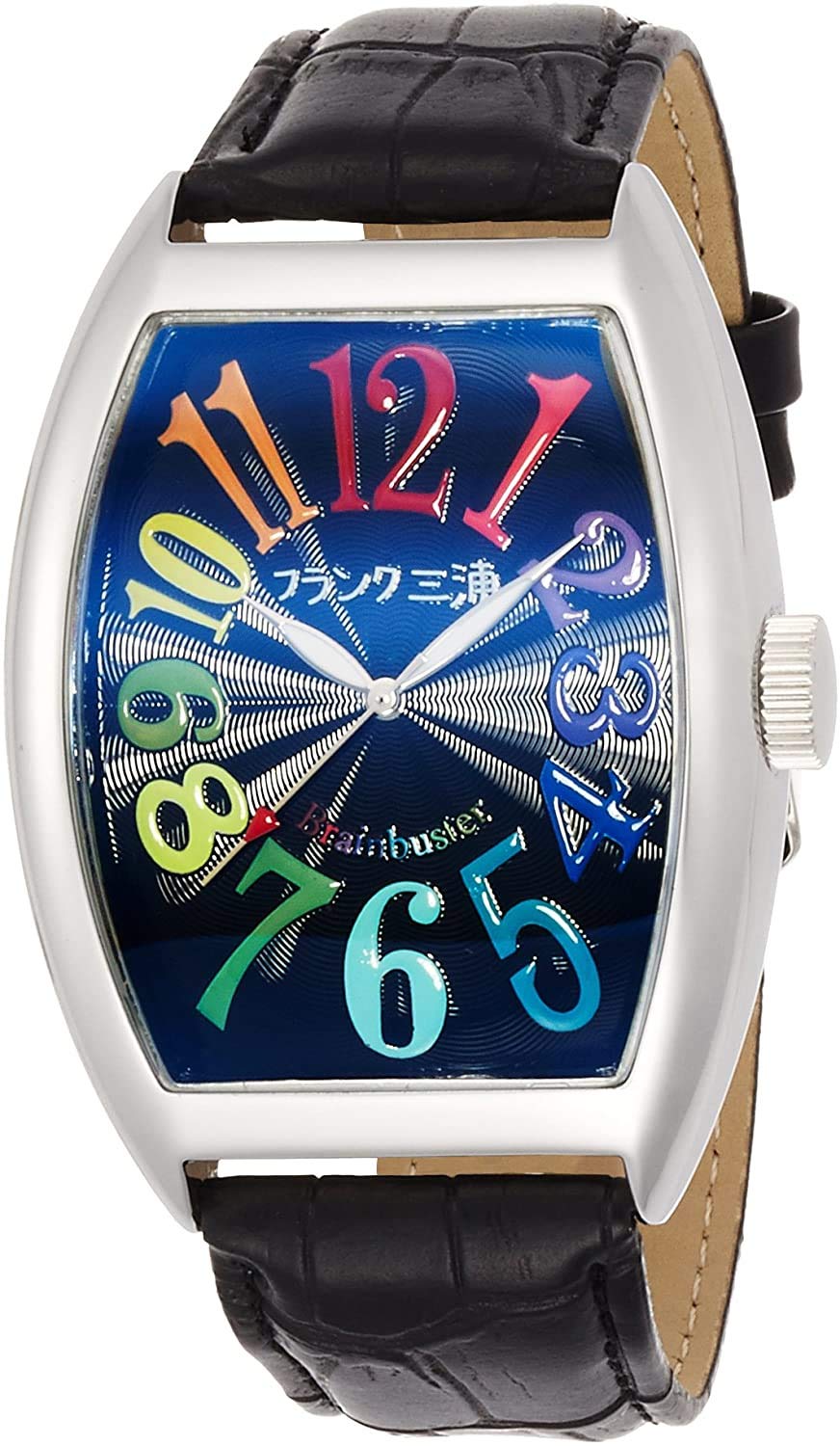 

[Frank Miura] Часы Frank Miura Analog Unit 6 Magnum с кожаным ремешком Rainbow FM06K-CRB мужские черные