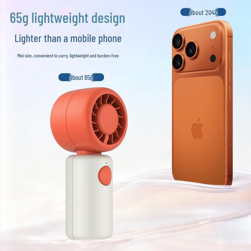 N11 Cute USB Rechargeable Portable Fan: Long-Lasting Battery, Strong Airflow, Handheld Outdoor Fan