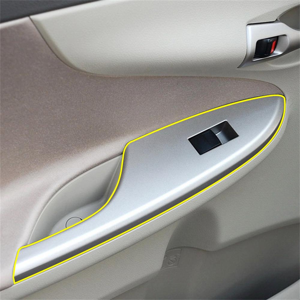 4Pcs Door Window Switch Trim Cover Bezel Panel For Toyota Corolla 2010-2013 LHD