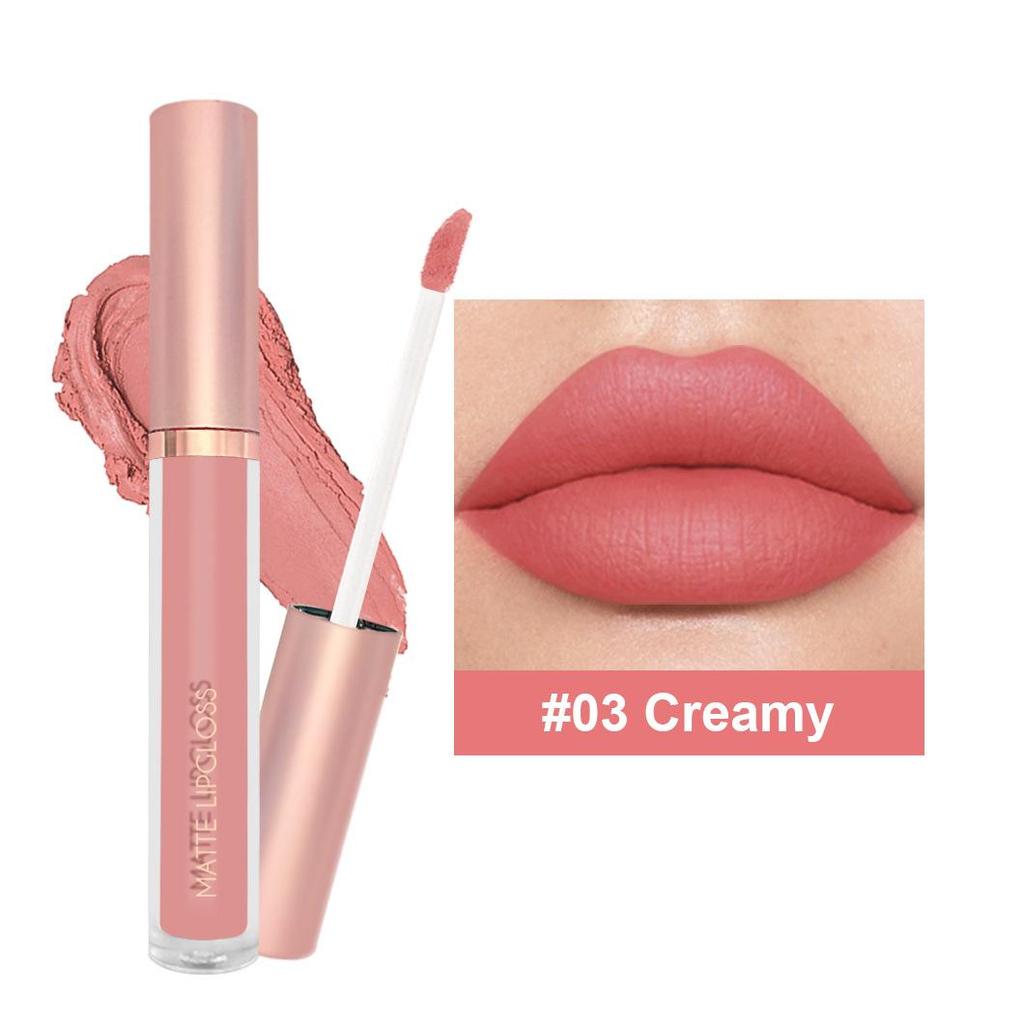Matte Liquid Lipstick: Ice Cream Velvet, Long-Lasting, Non-Fading Lip Gloss
