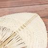 Chinese Style Handmade Palm Leaf Woven Hand Heart Shaped Mosquito Repellent Fans