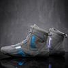 Professional New Boxing Shoes Men's and Women's Breathable Sanda Fighting Training Shoes High-top Wrestling Shoes Fall Boots Boots Fighting Shoes