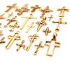 25pcs/Set Lot Vintage Cross Pendant Charms For Jewelry Making Zinc Alloy Jesus Religious Faith Charm Frame Mixed Components