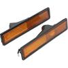 Yctze Side Marker Lamp Housing 2pcs Front Side Marker Light Cover Lens 63141377849 Replacement for E30 E32 E34 318i 325i 525i 735i(yellow)