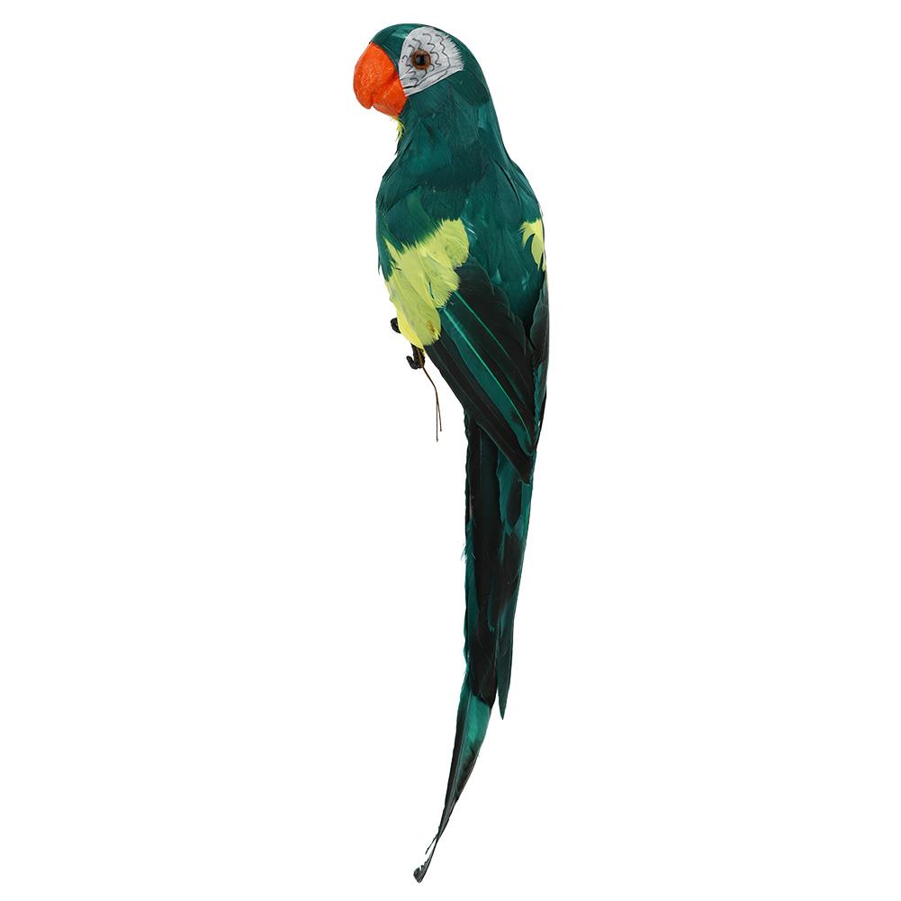 Beautiful Unique Simulation Parrot Decor Artificial Feather Bird Garden Landscape Decoration