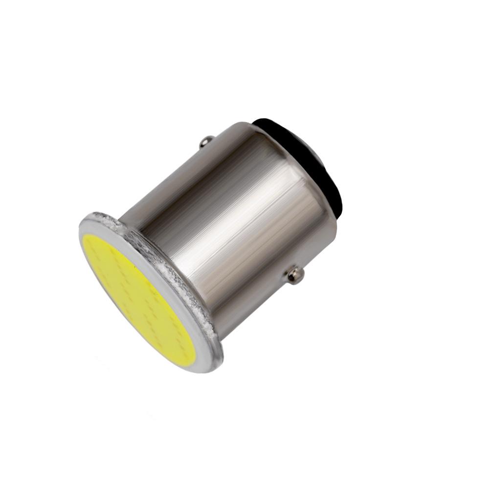 10PCS COB S25 P21/5W 1156 Bay15d 12v White Auto Led Car RV Reactive Bulbs Rear Turn Signal Lamp Brake Lights