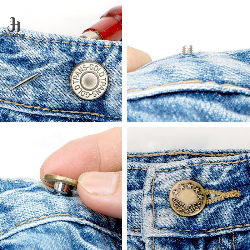 1pc Button Pins for Jeans Button Replacement for Pants Fashion DIY Button Pins