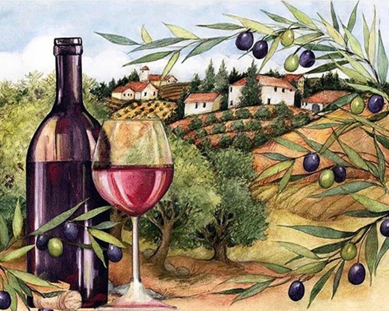 Diamond Painting Fruit Full Square Round Drill Diamond Embroidery Apple Mosaic Needlework Art Home Decoration