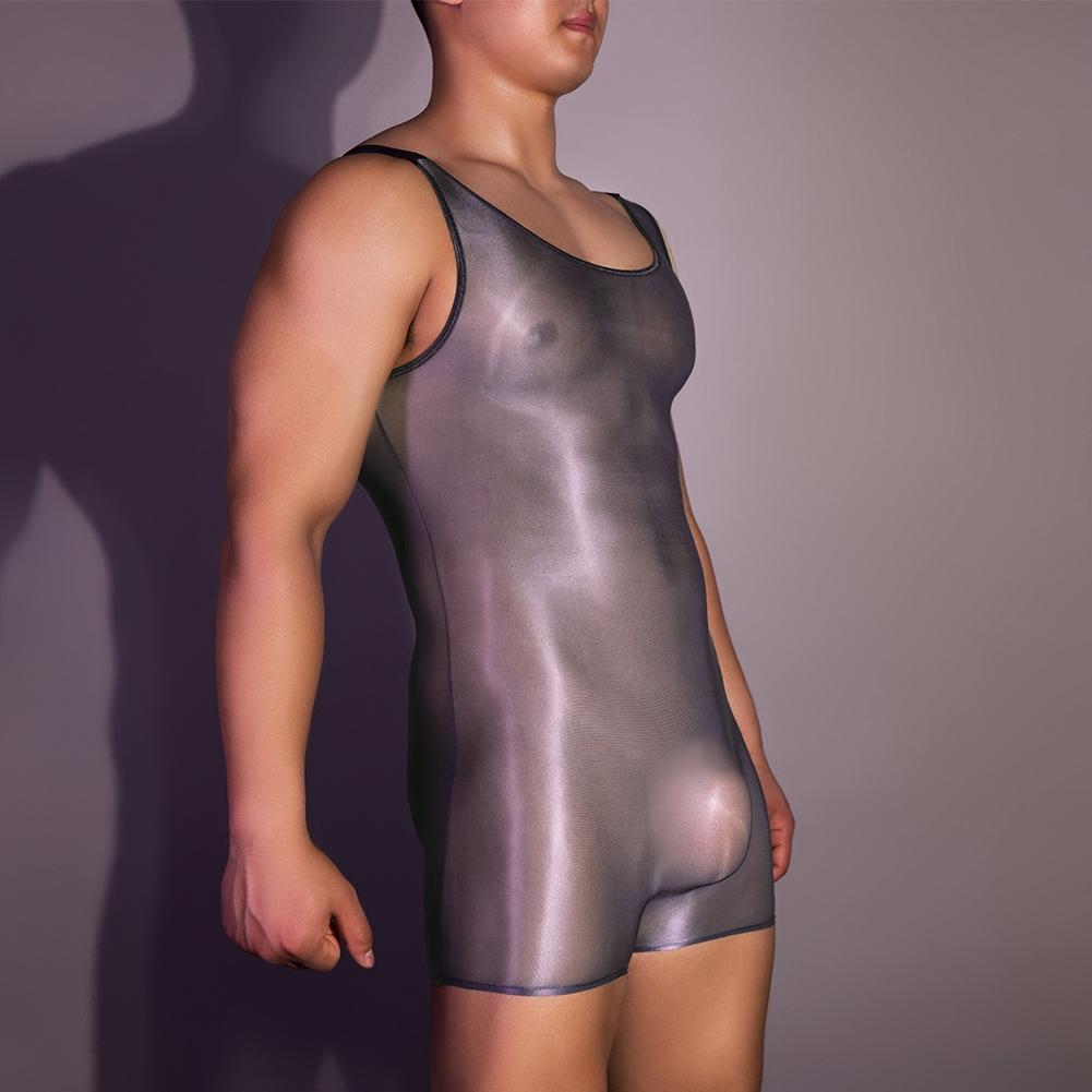 Lingerie Bodysuit Men Mens Bodysuits Oil Shiny See Through