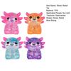 1/4Pcs Glitter Salamander Squeeze Toy Stress Relief Cartoon Salamander Sensory Toy Decompression Clear
