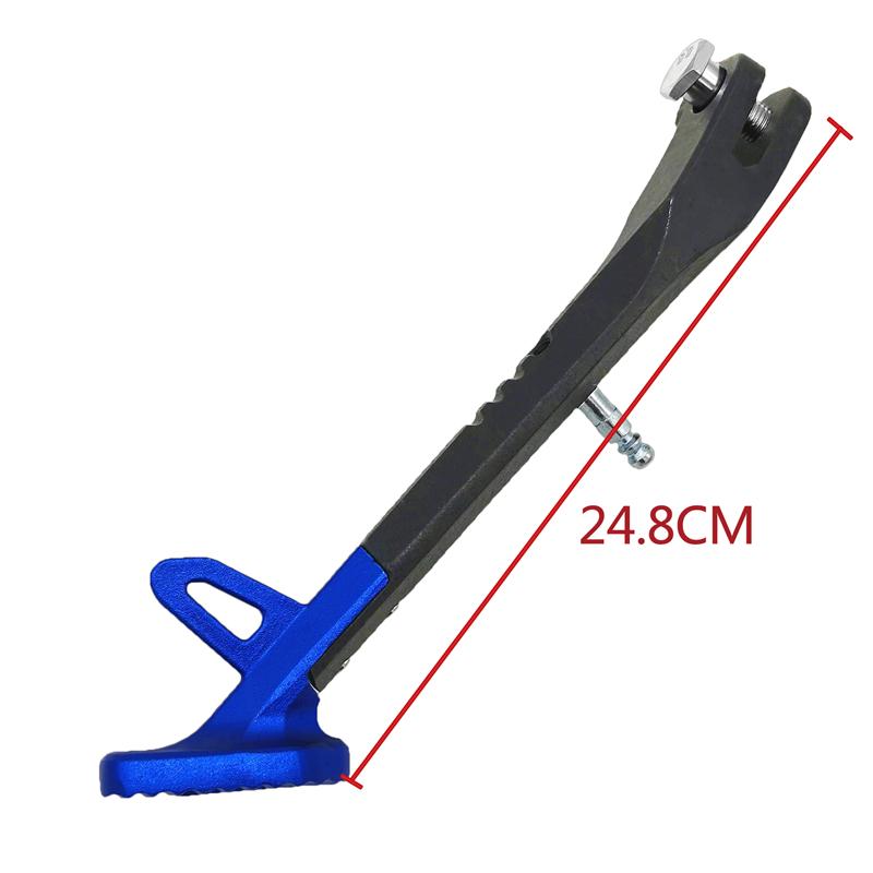LMoDri Motorcycle Kickstands Motor Scooter Modified Foot Bracket Kickstand Aluminum Alloy Motorcycle Side