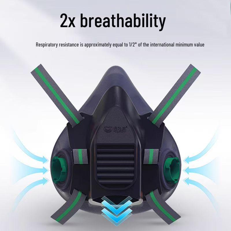 BaoWeiKang KN100 Silicone Dustproof Face Mask for Industrial Sanding, Painting, and Woodworking