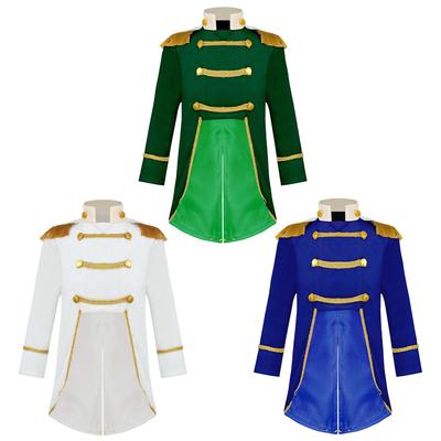 Baby Ringmaster Circus Cosplay Costume Royal Court Style Velvet Tailcoat Halloween Cosplay Renaissance Gothic Medieval Jacket