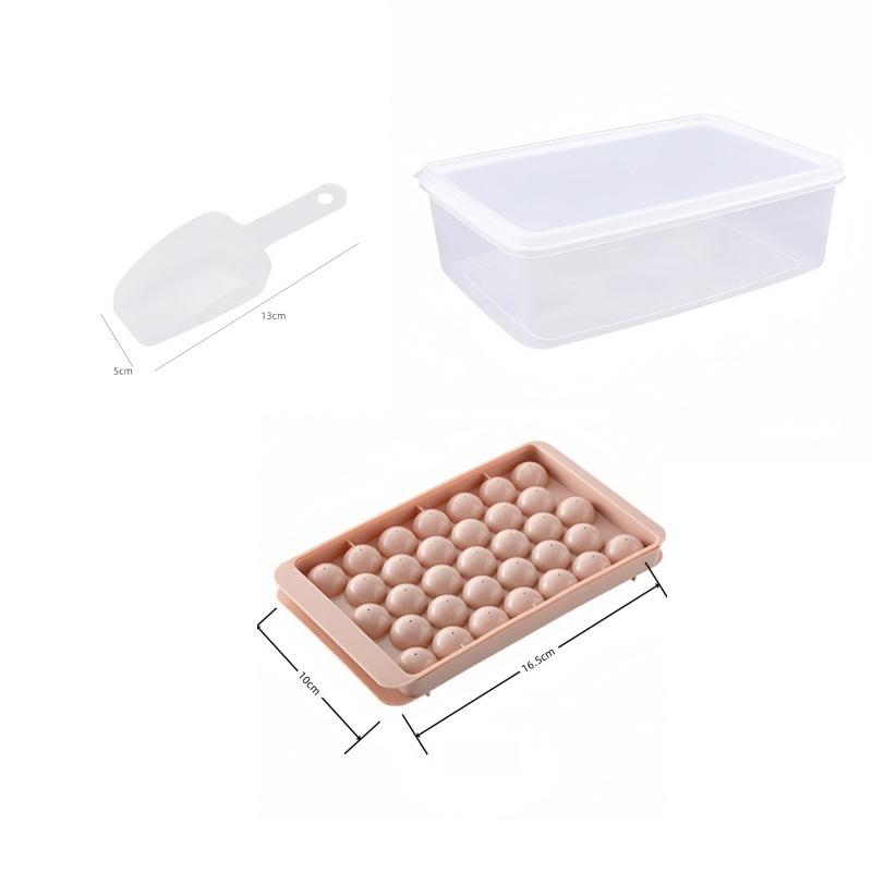

Формы для кубиков льда в виде шаров для морозилки, форма для изготовления ледяных шаров, мини-форма для круглых кубиков льда с крышкой, для коктейлей, виски розовый