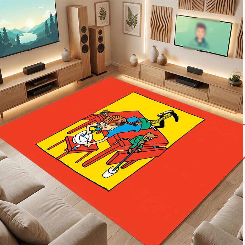 Pippi Longstocking Rug Soft Thick Non Slip Floor Carpet for Bedroom Living Room Home Decor