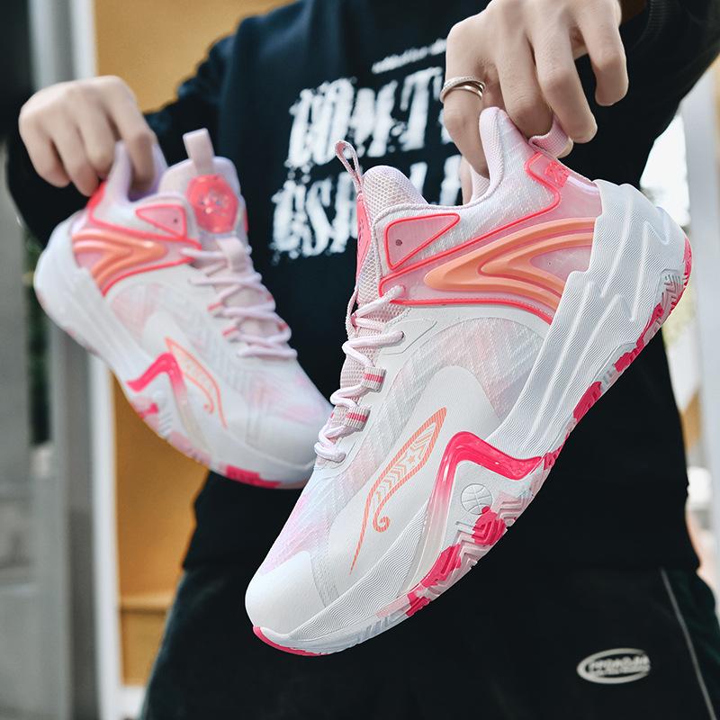 Large size basketball shoes men's and women's actual sports running shoes Small size parent-child models 6-12 years old Training shoes Introduction