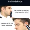 Mini Pocket Nose Hair Trimmer Painless Clipper Nose Ears Hair Eyebrow Waterproof Portable Trimmer For Men Women