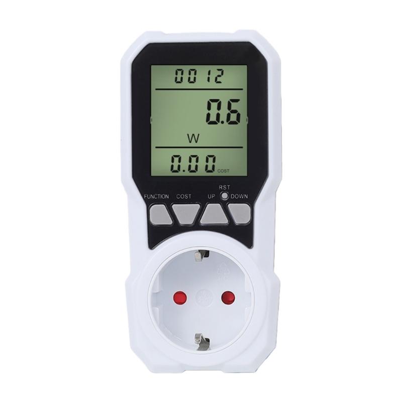 

3680W Power Meter Socket Intelligent KWH Electricity Consumption LCD Display Energy Analyzation Tester for Industrial