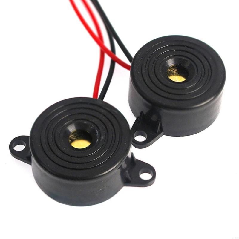 28GC 5 Pieces Loud Piezo Buzzers 23mm Diameter Automotive Electronic Warning Devices