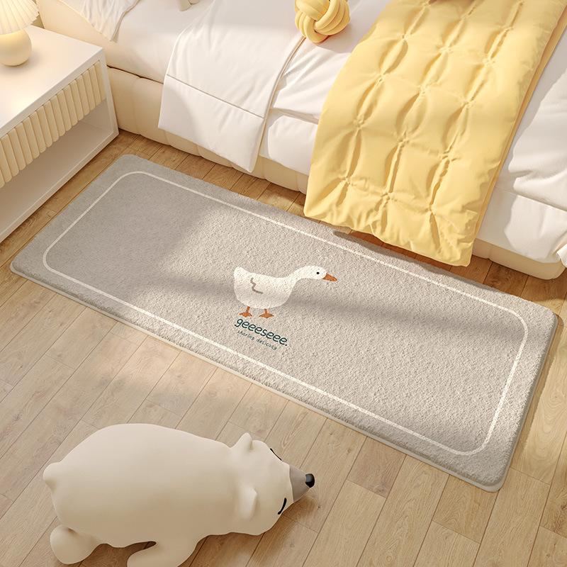 Children'S Room Carpet Bedroom Bedside Blanket Long Strip Baby Anti-Drop Floor Mat Living Room Sand Non-Slip Imitation Cashmere Crawling Mat