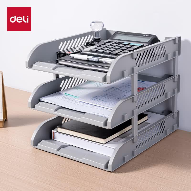 Deli 3-Tier Hollow File Organizer