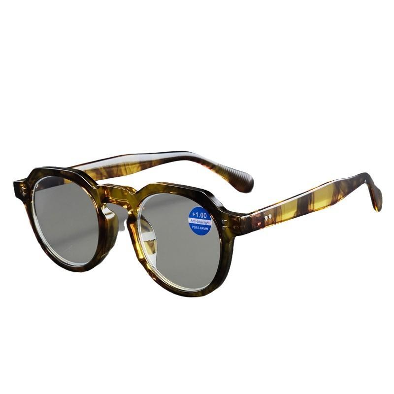 2025 Klassiske Anti-blå Lyse Runde Innfatningslesebriller Retro High-end Anti-stråling Mannlige og Kvinnelige Presbyopibriller