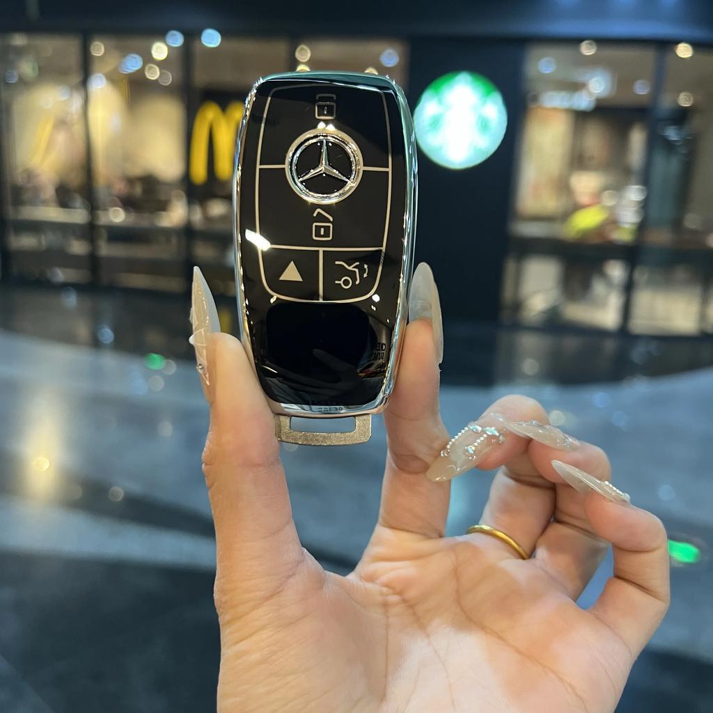 Car Key Case Cover Protection Shell for Mercedes Benz A C E S G Class GLC CLE CLA W177 W205 W213 W222 X167 AMG Accessories QU3