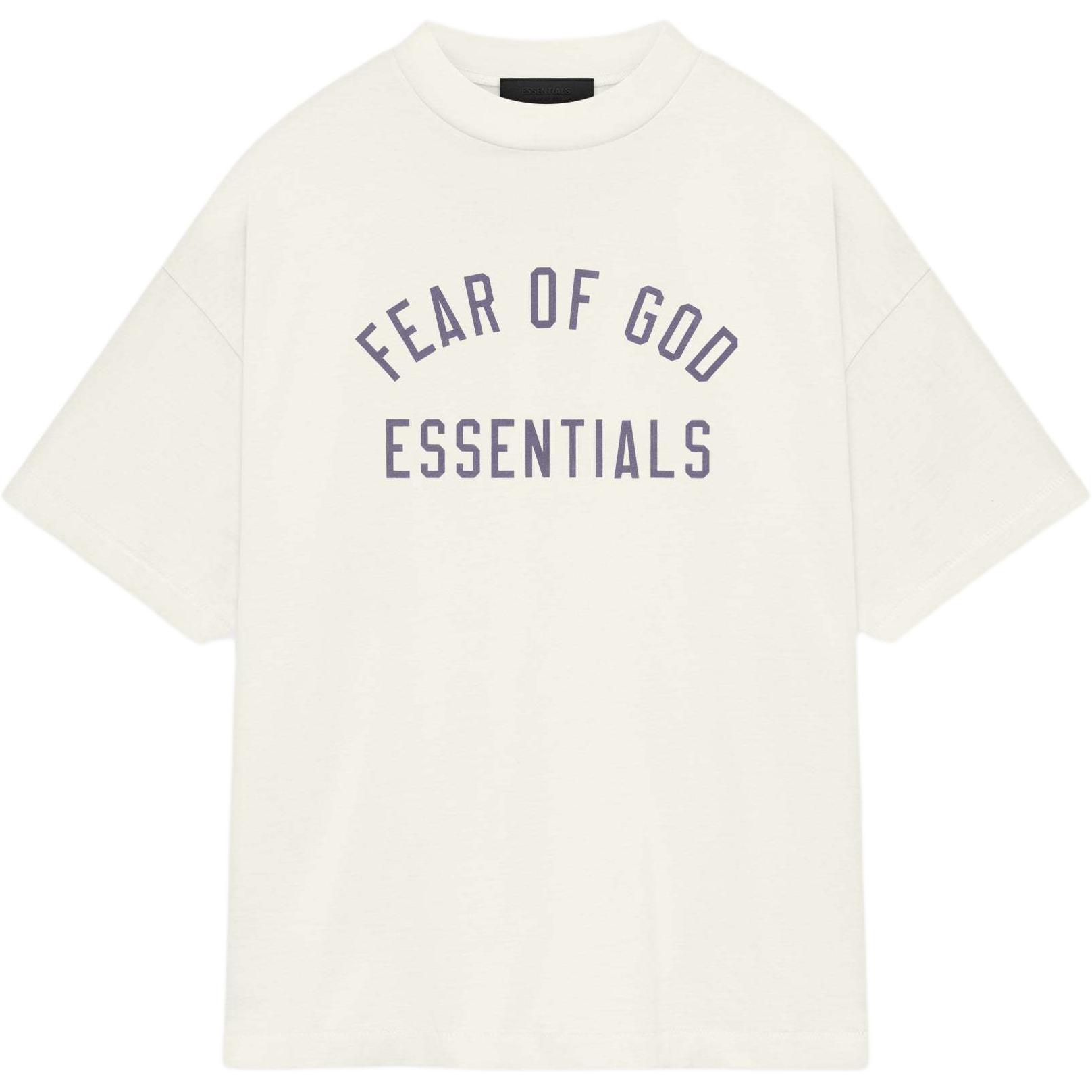 

Футболка с круглым вырезом Fear of God Essentials, мужская, кремовая, 125BT244192F S
