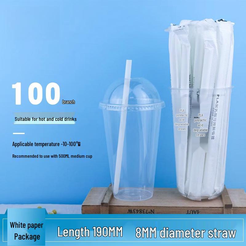 Hanyou Individually Wrapped Sugarcane Pulp Straws