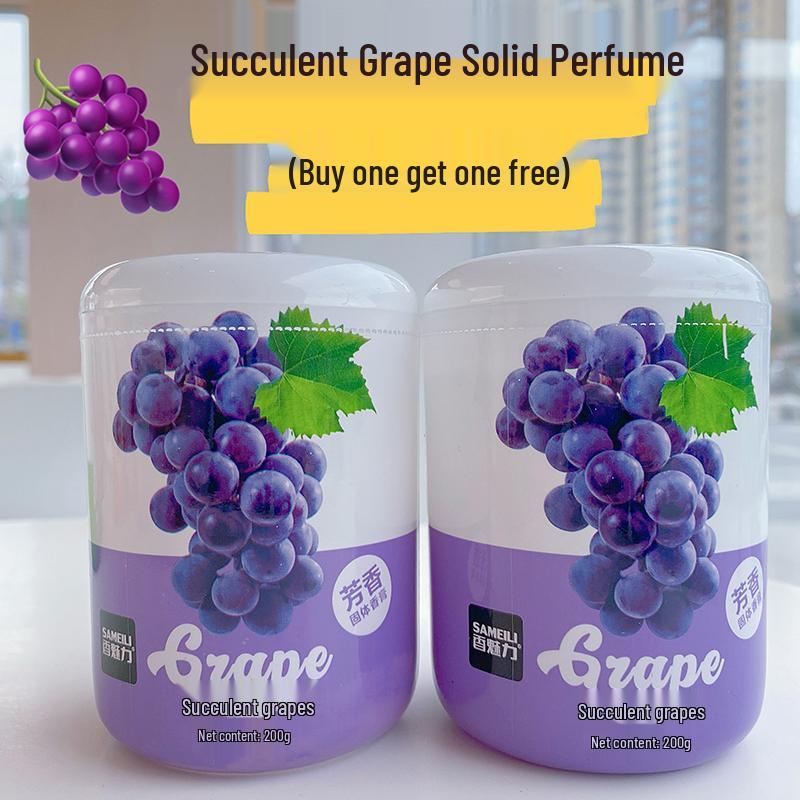 Car Air Freshener - Peach, Pineapple, Grape Scent, Long-Lasting Odor Eliminator for Toilets