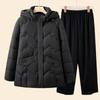 Winter new thickened loose medium and old coat short padded jacket versatile fashionable large size padded coat short padded coat