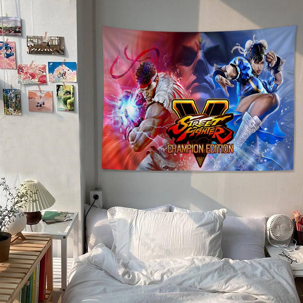 

Street Fighter Game Gamer Anime Tapestry Art Science Fiction Room Home Decor Wall Art Decor 74x94cm(29x37in)