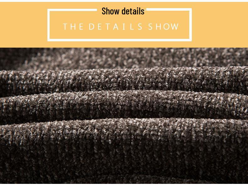 Trendy Men's High Neck Chenille Sweater - Japanese Style Loose Knit Winter Pullover