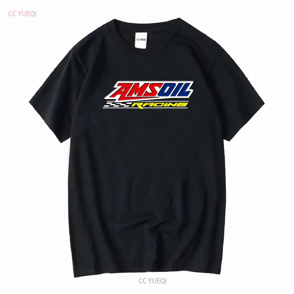 Amsoil Ams Oil Logo Pánské bavlněné tričko Vintage vyprané s grafikou Unisex Prodyšné Pružné Streetwear Móda Měkké