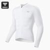Mens Long Sleeve Cycling Jersey Breathable Quick-Dry Performance Top Road Bike Riding Outdoor Sports