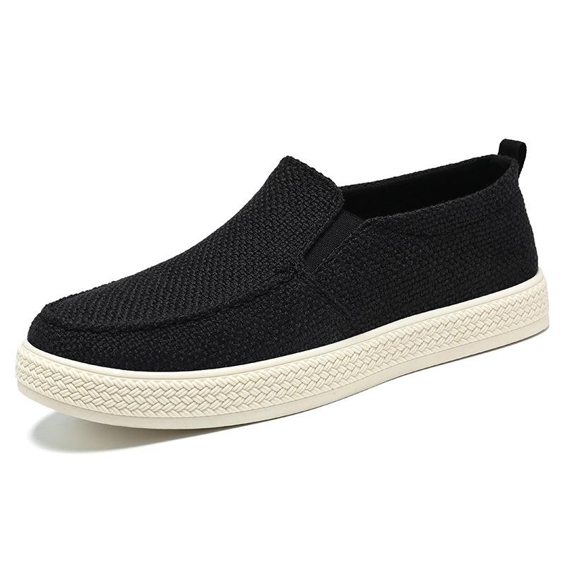 Shoes men's shoes new old Beijing cloth shoes breathable and non-smelly feet dad shoes one pedal lazy shoes casual shoes
