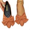 Fashion Bow Pointed Toe Flats Shoes Women Shallow Casual Sandals Designer New Autumn Brand Loafers Shoes 2024 Sexy Cozy Women Zapatillas