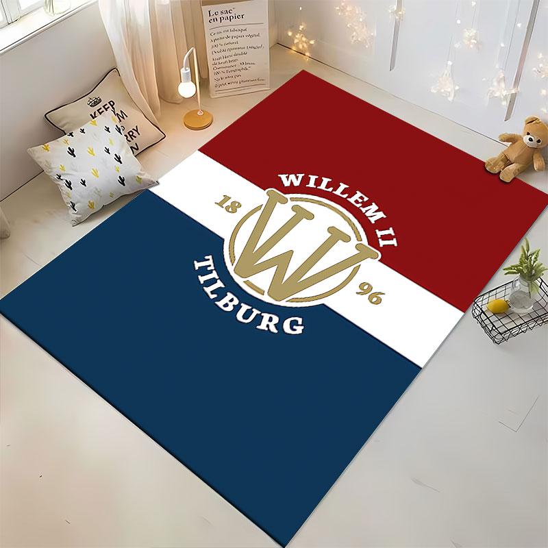 Willem II Tilburg Carpet suitable as a non-slip mat for the living room or bedroom sofa