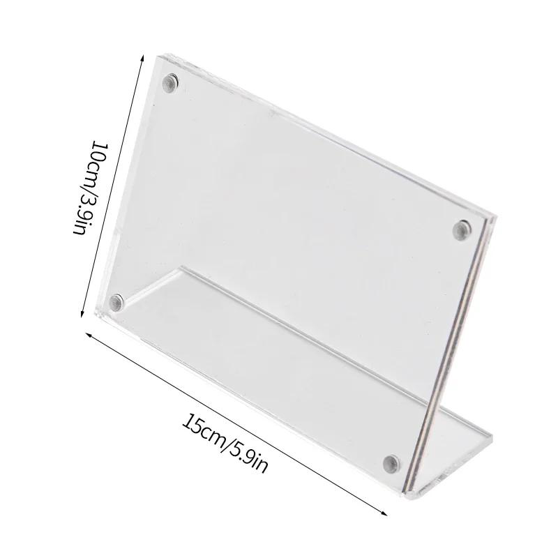 Acrylic Photo Frame Picture Frame Photo Card Holder Photocard Display Stand Room Desktop Decor Office Desk Decor Marco De Fotos