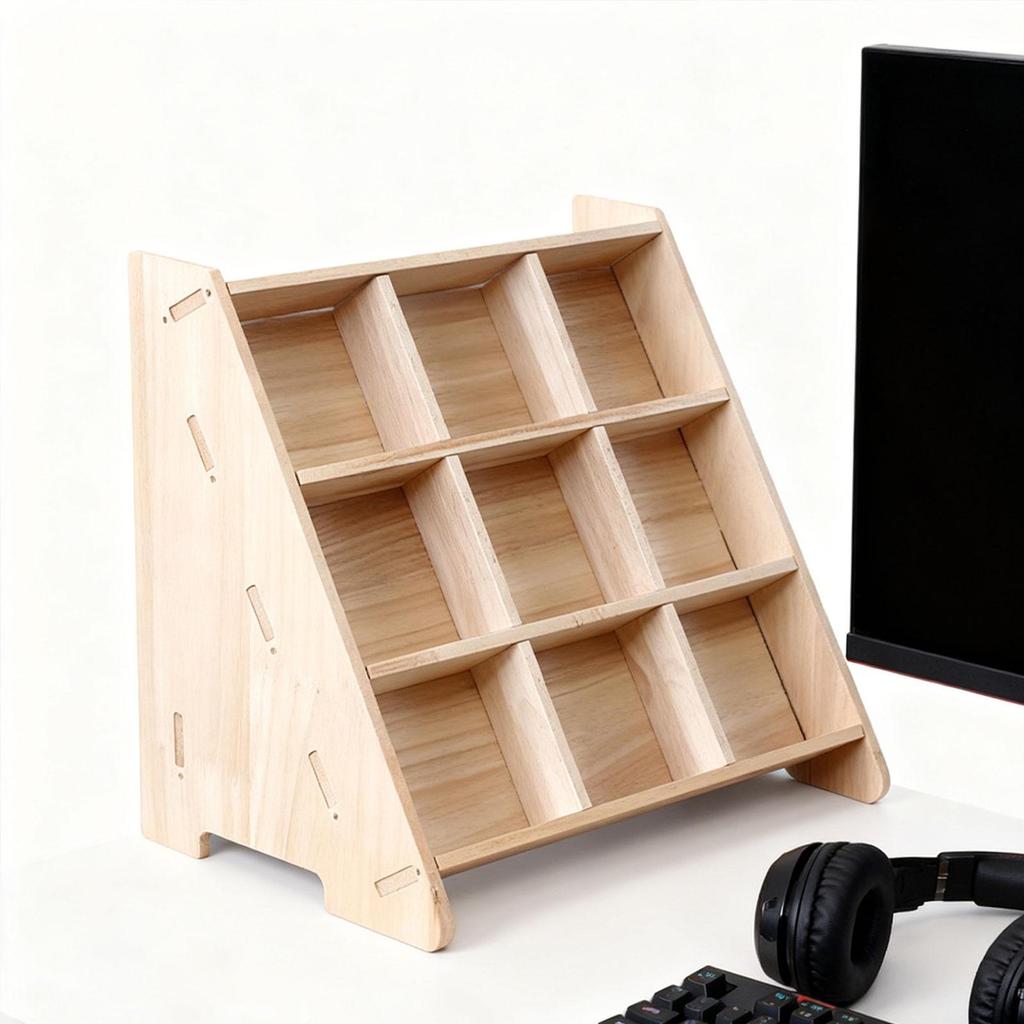 Collectible Display Case Shelves Multipurpose Wooden Storage Cabinet for Collectibles Dolls